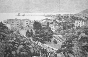 View of San Remo in 1898, Italy