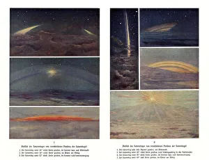 View of Saturn's ring from different points of the Saturn sphere