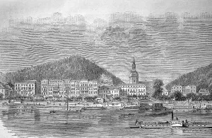 View of Schandau seen from the Elbe
