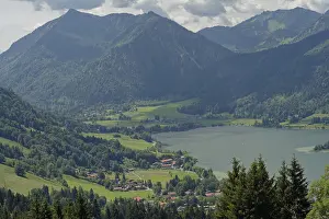 Framed Print : View of Schliersee, Bavaria, Upper Bavaria Framed Print : View of Schliersee, Bavaria, Upper Bavaria