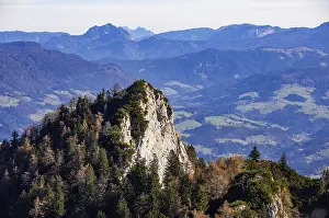 Category Mountain Landscapes Prints: View from Schwarzer Berg to Gschirrwand and Lammertal