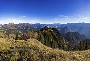 Category Mountain Landscapes Prints: View from Schwarzer Berg to Gschirrwand and Lammertal