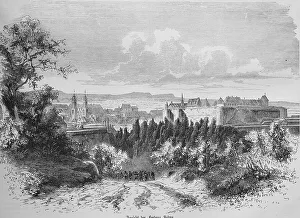 View of Sedan Castle, historic illustration