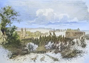View of Sedan fortress, illustrated war history