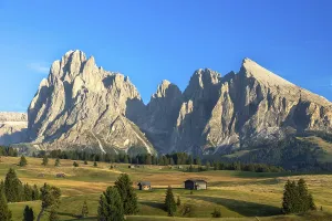View over the Seiser Alm, Alpe di Siusi