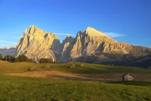 View over the Seiser Alm, Alpe di Siusi