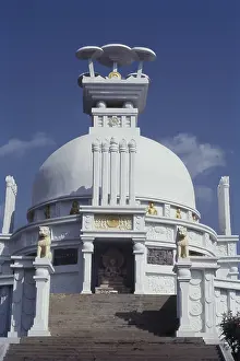 View of Shanti Stupa at Dhauligiri