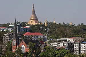 View of the Shwedagon Pagoda, Yangon