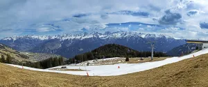 View from the ski resort of Serfaus in Tyrol