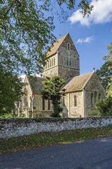 Framed Print : View of St Lawrence's Church