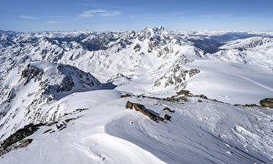 View from the summit of Monte Cevedale