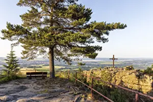 Framed Print : View from the summit, Mount Topfer near Oybin Framed Print : View from the summit, Mount Topfer near Oybin