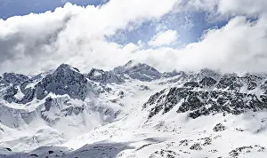 View at the summit of Piz Laviner
