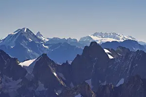 View of the Swiss Alps with the Matterhorn