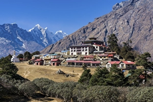 View of Tengboche Gompa monastery