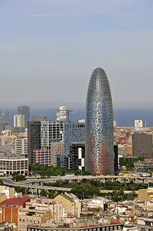 View of the Torre Agbar office tower