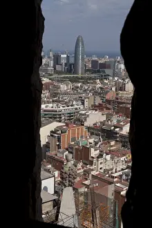 View from the towers of the Sagrada Familia to Barcelona