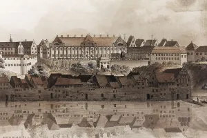 View of the town of Meersburg around 1790