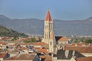 View over the town, old town, Trogir