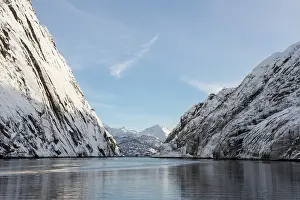 View from the Trollfjord, Lofoten, Norway, Europe