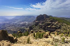 View into the valley of the Caldera de Tirajana