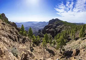View into the valley of the Caldera de Tirajana