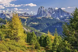 View of the valley with Sella Group 3152m
