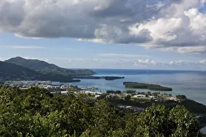 View of Victoria, capital of the Seychelles