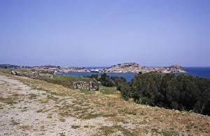 View from the Villa Romana delle Grotte, Portoferraio, Elba Island, Italy, 1999, Europe