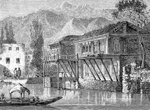 View of a village in Kashmir, India