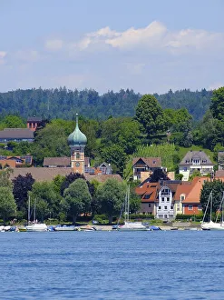 View of the village with St. Nicholas Church