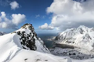 Category Scandinavia Prints: View from Volandstinden towards Ramberg