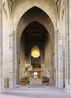 View to the west with organ, St. Sankt, Saint