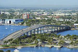 View of West Palm Beach, bridge