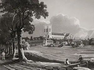 View of Westminster, London, England, 1807