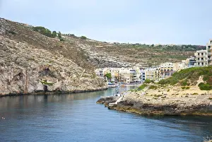 Framed Print : View over Xlendi town, Gozo island, Malta Framed Print : View over Xlendi town, Gozo island, Malta