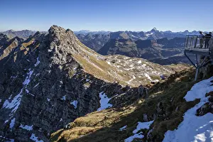 Viewing platform on the Nebelhorn