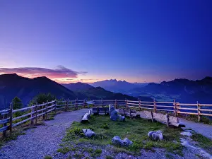 Viewpoint with alpine panorama