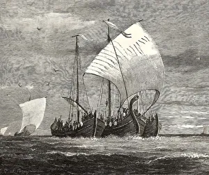 The Vikings crossing the North Sea