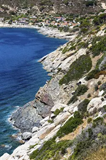 The village of Colle d Orano on the west coast of Elba