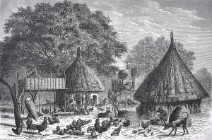 Village of the Diour tribe in present-day Chad