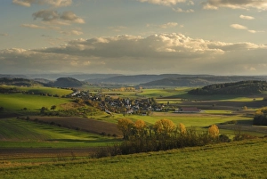 The village of Duchtlingen in the evening light - Baden Wuerttemberg