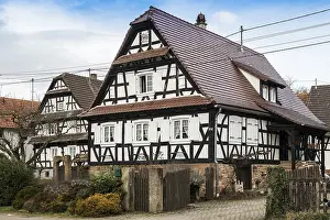 Village made entirely of half-timbered houses
