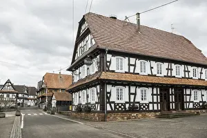 Village made entirely of half-timbered houses