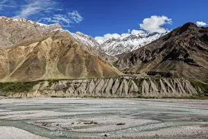 Category Mountain Landscapes Prints: Village in Himalayas in Pin Valley