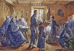 At the village sibyl, wise woman gifted with prophecy
