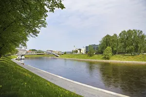 Framed Print : Vilnius - Lithuania, beautiful view of the river