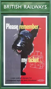 Vintage British Railways rail advertising poster