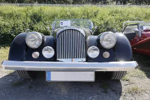 Vintage car photographed from the front