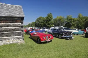 Vintage cars, farmland antique event